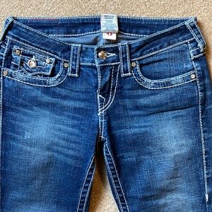 True religion disco Joey big tea clear crystal jeans